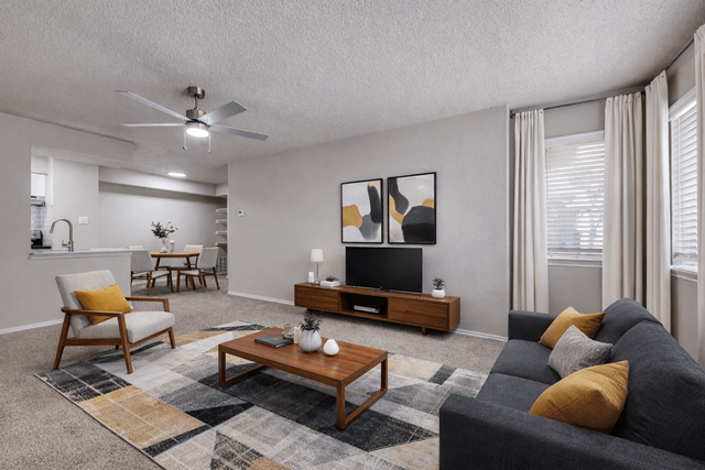 1-bedroom apartment at The Meadows Apartments in Garland, TX